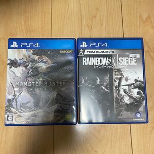 PS4 モンスターハンターワールド レインボーシックスシージ PS4ソフト