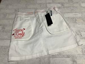  tag equipped just a little dirt *S size Fitch . Golf FICCE GOLF lady's regular price \11,000 white. lovely skirt inner pants attaching 