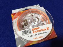 ☆未使用品 ラパラ RAPINOVA-X 0.8号 17.8LB 150m 2個セット ファイヤーカモ、ショア、オフショア、キャスティング、ジギング、船_画像2