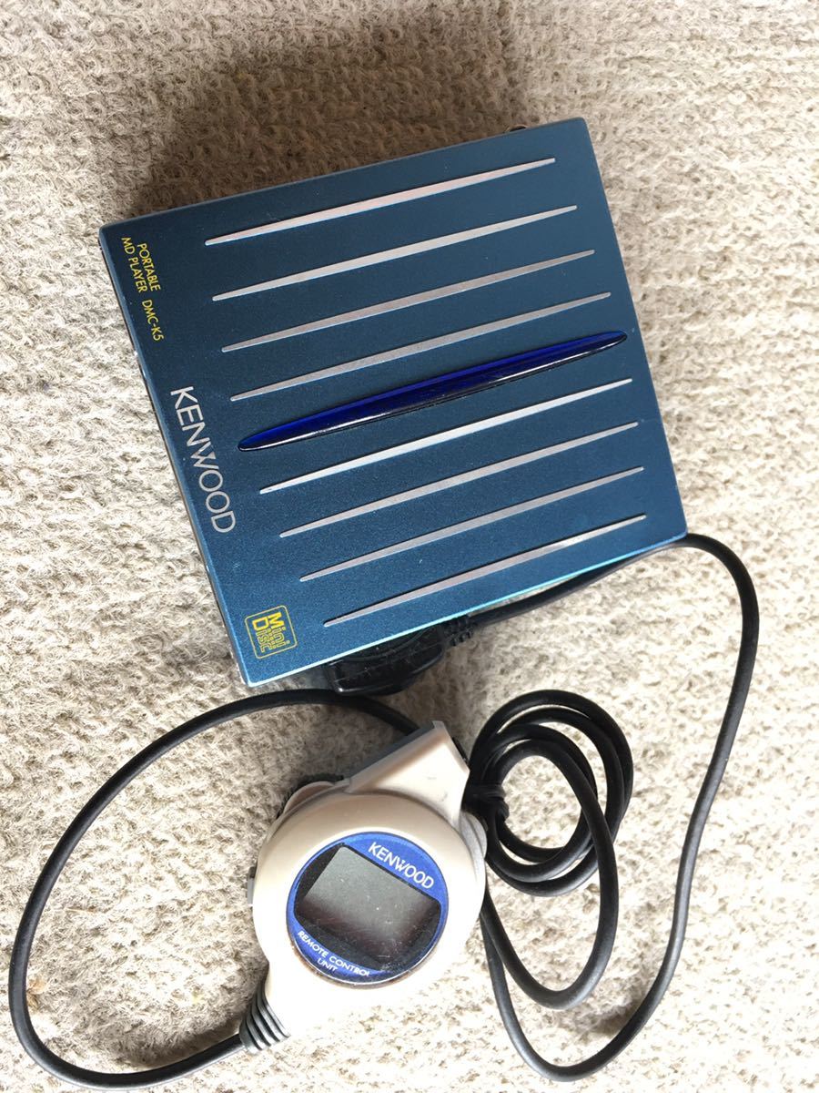 通販 人気】 KENWOOD ポータブルMDプレーヤー DMC-K5 (B) 中古 稼働 ...