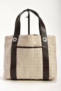حقيبة يد بولغاري بولغري بيج وبني AX L08 22279 شعار مانيا كانفاس صنع في إيطاليا 2012LS096, دَين, بولغاري, الآخرين