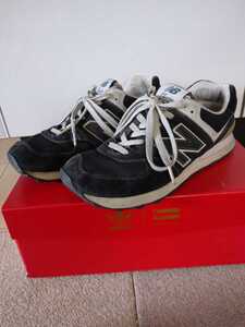 new balance(ニューバランス) Classic574 スニーカー カラー:ブラック系×オフホワイト系 表示サイズ:25.5cm