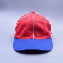 希少 / 6panel Cotton Cap / Blue & Red / キャップ 帽子 野球帽 Vintage ビンテージ _画像2