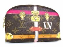 1円■新品■未使用■LOUIS VUITTON ルイヴィトン M43615 モノグラム ポーチ ポシェット コスメティックトランクプリント Z0727Vh_画像1