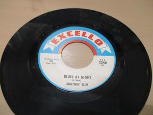 ●Blues45 Lightning Slim Blues At Night / Don't Mistreat Me Baby [ Excello 2240 ] 1963