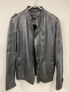  regular price approximately 15 ten thousand maru kota rear Ferrie MARCO TAGLIAFERRI leather jacket XS goat leather go-to leather Single Rider's leather jacket 