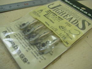 伊東由樹 メガバス オカシラヘッド 1/16oz クロ/ギン 新品 Megabass OkashiraHead Jighead Hook＃1/0