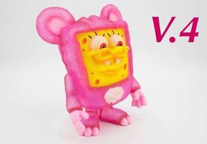 MILKBOYTOYS IT BEAR BOB V.4 Pink ② spongebob スポンジボブ イットベア milkboy toys punkdrunkers punk drunkers headlockstudio mvh