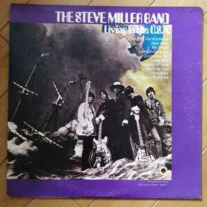 LPレコード　スティーヴ・ミラー・バンド　リヴィング・イン・ザ・USA 輸入盤　レア盤　