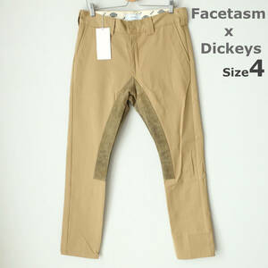 新品 未使用品 ファセッタズム FACETASM × Dickies コラボ テーパード チノパン ワークパンツ パンツ カーキ メンズ Size 4 / Mサイズ 