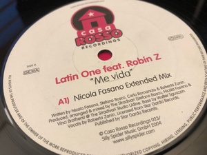 12”★Latin One Feat. Robin Z / Me Vida / ラテン・ディスコ・ヴォーカル・ハウス！！