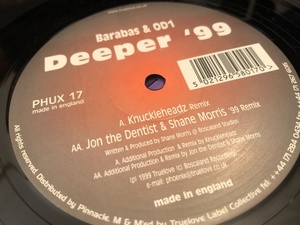 12”★Barabas & OD1 / Deeper '99 / Knuckleheadz / Jon The Dentist & Shane Morris / ハード・トランス・ハウス！