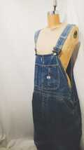 Vintage Lee Jelt denim Overalls 60s リー オーバーオール ジェルトデニム ロングL R MR 無し ピスネーム トリプルステッチ ビンテージ_画像1