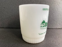 ファイヤーキング グリフィス AFB クレジット ユニオン マグ アドマグ FIRE KING GRIFFISS AFB CREDIT UNION MUG VG19_画像3