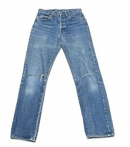 米国製 80's 1983 リーバイス LEVI'S 501 内股シングル 裾チェーンステッチ W30L36 実寸W71 L83cm [tal-0276]