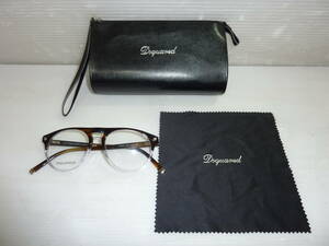 CV3538tf 展示品 DSQUARED2 DQ 5074 056 51□16 145 メガネフレーム