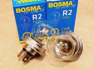 BOSMA H4E6V 45/40W R2 Europe car 2 piece set 