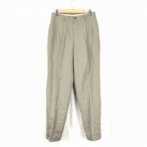 日本製/希少★ガイ/Guy polished and classic★ウール100%/ツータックパンツ【メンズ73cm/股下78cm/グレー系】◆BG82