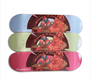 HUF x ロッキンジェリービーン XXX SKATE DECK　3枚セット