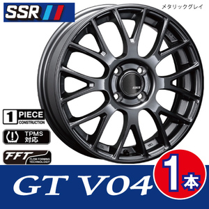 4本で条件付送料無料 1本価格 SSR GTV04 MGR 16inch 4H100 6J+42 コンパクトカー