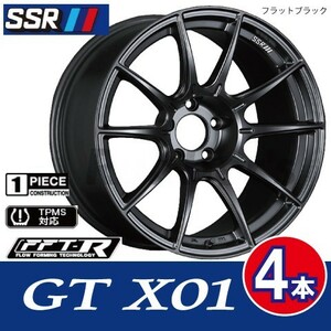 条件付送料無料 4本価格 SSR GTX01 FBK 19inch 5H120 8.5J+38 BMW 3シリーズ (F30 E90)Fr