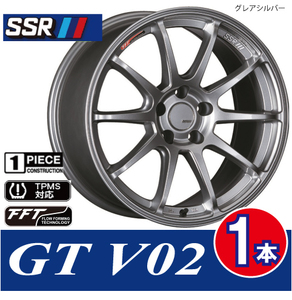 4本で条件付送料無料 1本価格 SSR GTV02 GSL 18inch 5H114.3 8.5J+48 インプレッサ STI GVB GRB WRX STI VAB キャリパー対応