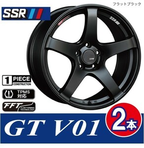 4本で条件付送料無料 2本価格 SSR GTV01 FBK 17inch 4H100 7J+42 コンパクトカー