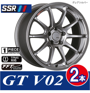 4本で条件付送料無料 2本価格 SSR GTV02 GSL 18inch 5H100 8.5J+44 86 BRZ ブレンボ インプレッサ STI GDB キャリパー対応