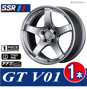 4本で条件付送料無料 1本価格 SSR GTV01 GSL 18inch 5H114.3 8J+35 ランエボ10 GS IS クラウン キャリパー対応