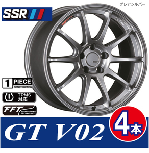 条件付送料無料 4本価格 SSR GTV02 GSL 18inch 5H114.3 7.5J+48