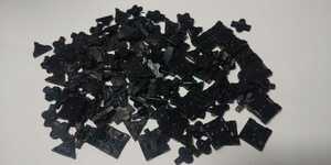 LaQ ラキュー 黒、ブラック 7種類 基本パーツ、ジョイントパーツ 計131個セット