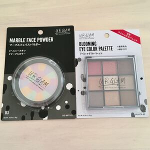 ☆新品・2種☆ マーブルフェイスパウダー03&9色アイシャドウ02 ユーアーグラム アイシャドウ フェイスパウダー ベースメイク