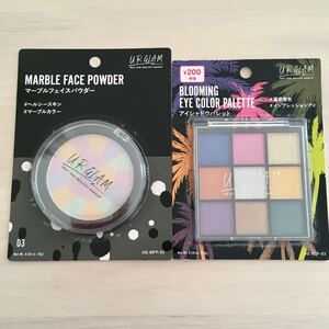 ☆新品2種☆ マーブルフェイスパウダー03&9色アイシャドウ03 ユーアーグラム アイシャドウ フェイスパウダー ベースメイク