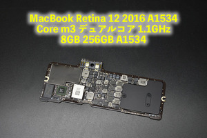 MacBook Retina 12 2016 Core m3 デュアルコア 1.1GHz 8GB 256GB ロジックボード 中古品 A1534 1-818-4 マザーボード