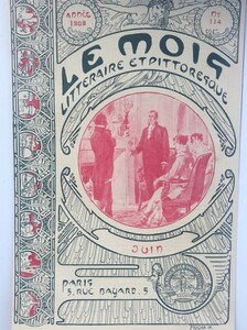 ミュシャ LeMois 1908年6月号の表紙 オリジナル石版画