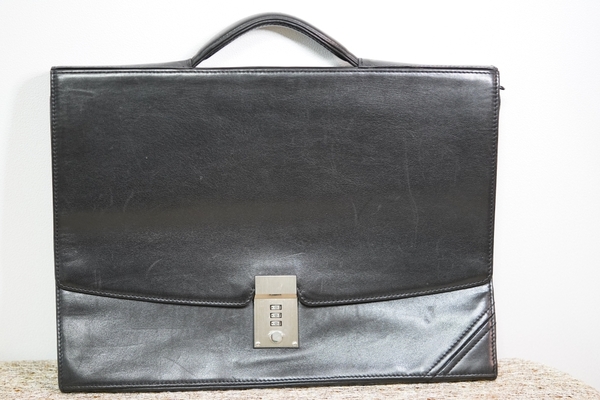 ドイツ製 逸品 セーガー バッグ ビジネスバッグ 最高級 レザー 本革 本物 正規品 希少 鞄 メンズ 紳士 black leather