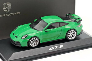 ミニチャンプス 1/43 ポルシェ 911 (992) GT3 パイソン グリーン Minichamps 1:43 Porsche 911 GT3 python green WAP0201500NGT3