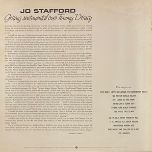 ♪試聴♪Jo Stafford / Getting Sentimental Over Tommy Dorseyの画像2