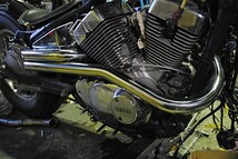 日本製です！ビラーゴ250用ステンレス製ショットガンマフラー Virago250用ステンレス製ショットガンマフラー ボルトオンで取り付け可能です_画像2