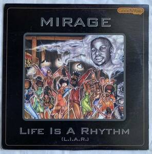 廃盤LP Mirage ミラージュ Life Is A Rhythm (L.I.A.R.) アングラ hiphop MURO cocolo Gリナ