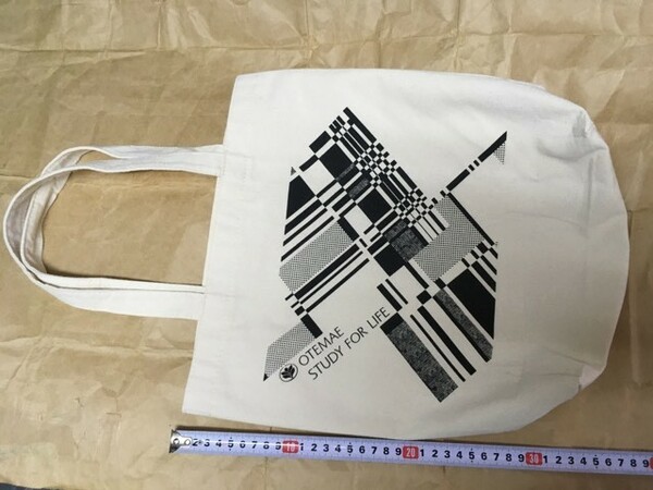非売品 大手前大学 トートバッグ デザイン・造形美術専攻 学生 デザイン ノベルティ エコ バッグ OTEMAE STUDY FOR LIFE tote bag eco bag