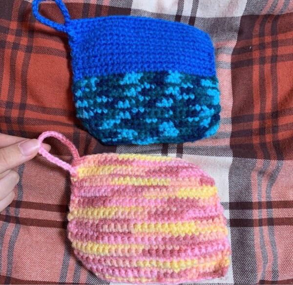 ハンドメイド 手編み たわし アクリルたわし