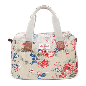 送料無料 キャスキッドソン Cath Kidston ハンドバッグ トートバッグ 鞄 花柄 総柄 灰 グレー系 レディース