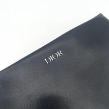 1円 【新品未使用】 Christian DIOR クリスチャンディオール クラッチバッグ セカンドバッグ 牛革 千鳥柄 ポーチ カーフレザー 黒 ブラック_画像6