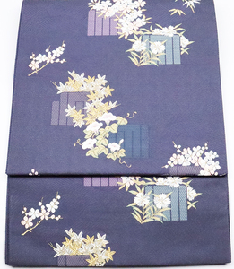 訪問着用 袋帯 正絹 刺繍 桜 梅 源氏香 Lサイズ F2766 新品 レディース 送料無料 入学式 卒業式 結婚式 オールシーズン