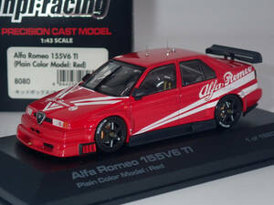 キッドボックス/ホビダス HPI racing 1/43 アルファ ロメオ Alfa Romeo 155 V6 TI Plain Color Model Red 8080