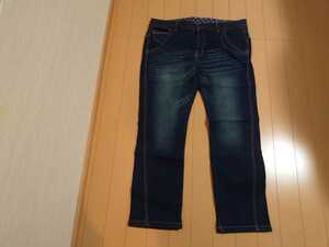  Ferrie simoiedit soft jeans Denim pants 10 large size new goods unused home storage w90H102 waist 25 length of the legs 68 centimeter rib in comfort 