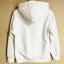Supreme Chenille Script Logo Hooded Sweatshirt White Teal M 15aw 白 水色 シェニール スクリプトロゴ ジャスティンビーバー着用_画像2