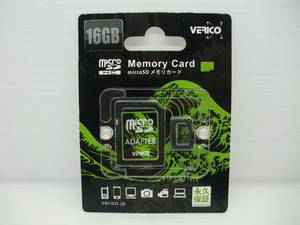 未開封品　microSDHCカード　VERICO　16GB　送料63円～ microSD　マイクロ　メモリーカード