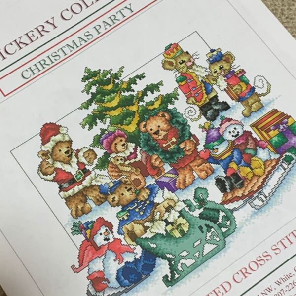 クロスステッチ図案 クリスマスパーティ
